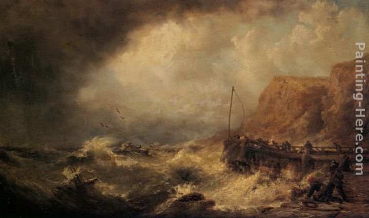 Shipwrecked painting - James Webb Shipwrecked art painting